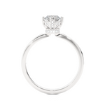 Load image into Gallery viewer, Hidden Halo Solitaire Moissanite Women's Ring white gold