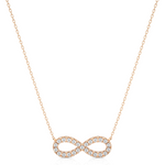 Load image into Gallery viewer, 0.5 Ct Round Cut Moissanite Infinity Pendant In Silver
