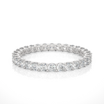 Load image into Gallery viewer, 1 Carat Round Shape Moissanite Infinity Wedding Band In Rose Gold
