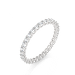 Load image into Gallery viewer, Infinty Round shape Moissanite Ring silver