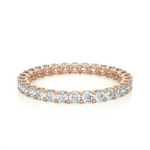 Load image into Gallery viewer, 1 Carat Round Shape Moissanite Infinity Wedding Band In Yellow Gold