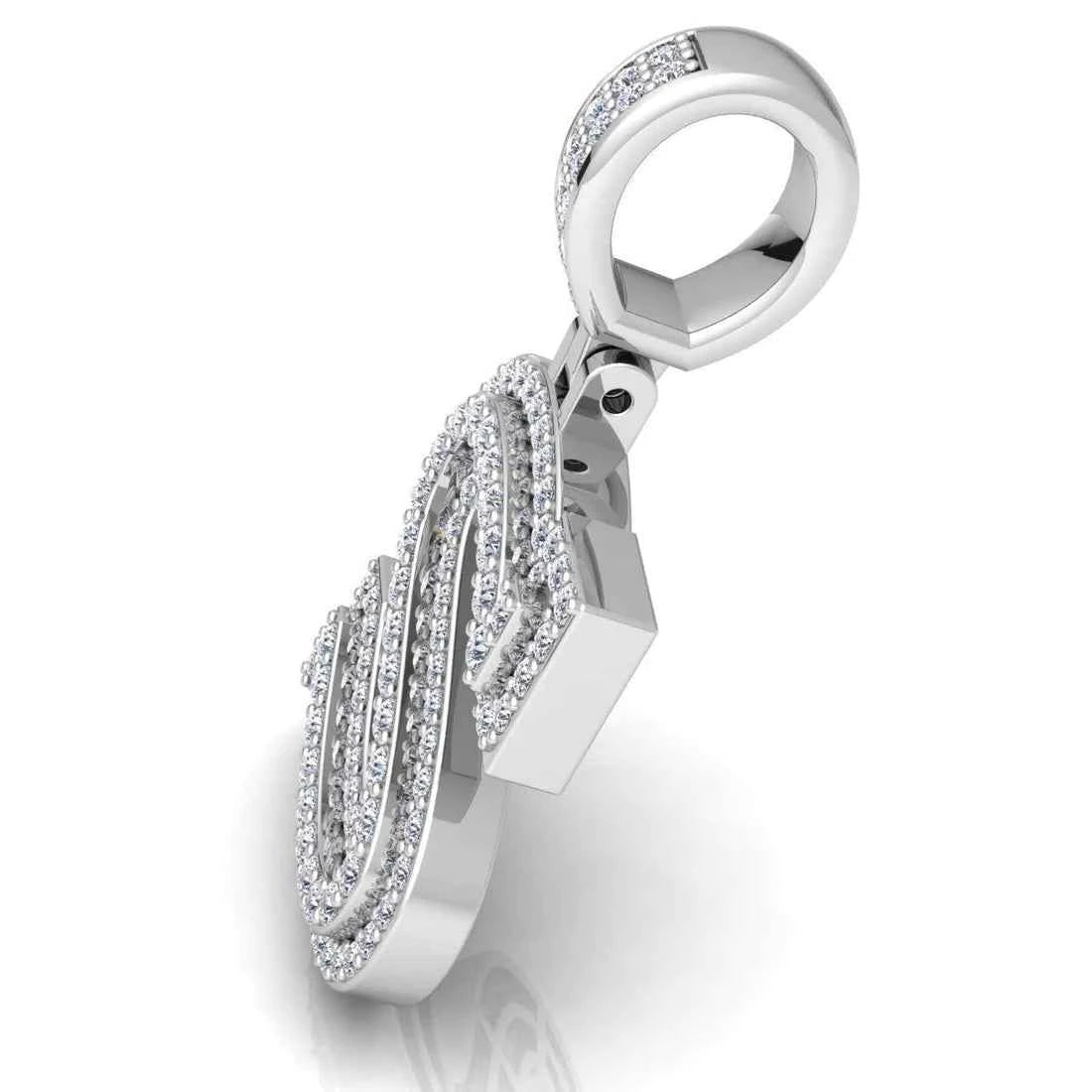 3 carat round shaped moissanite initial