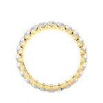 Load image into Gallery viewer, Moissanite Bar Setting Wedding Ring yellow gold
