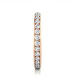 Load image into Gallery viewer, 1 Carat Round Shape Moissanite Wedding Band In Rose Gold For Women
