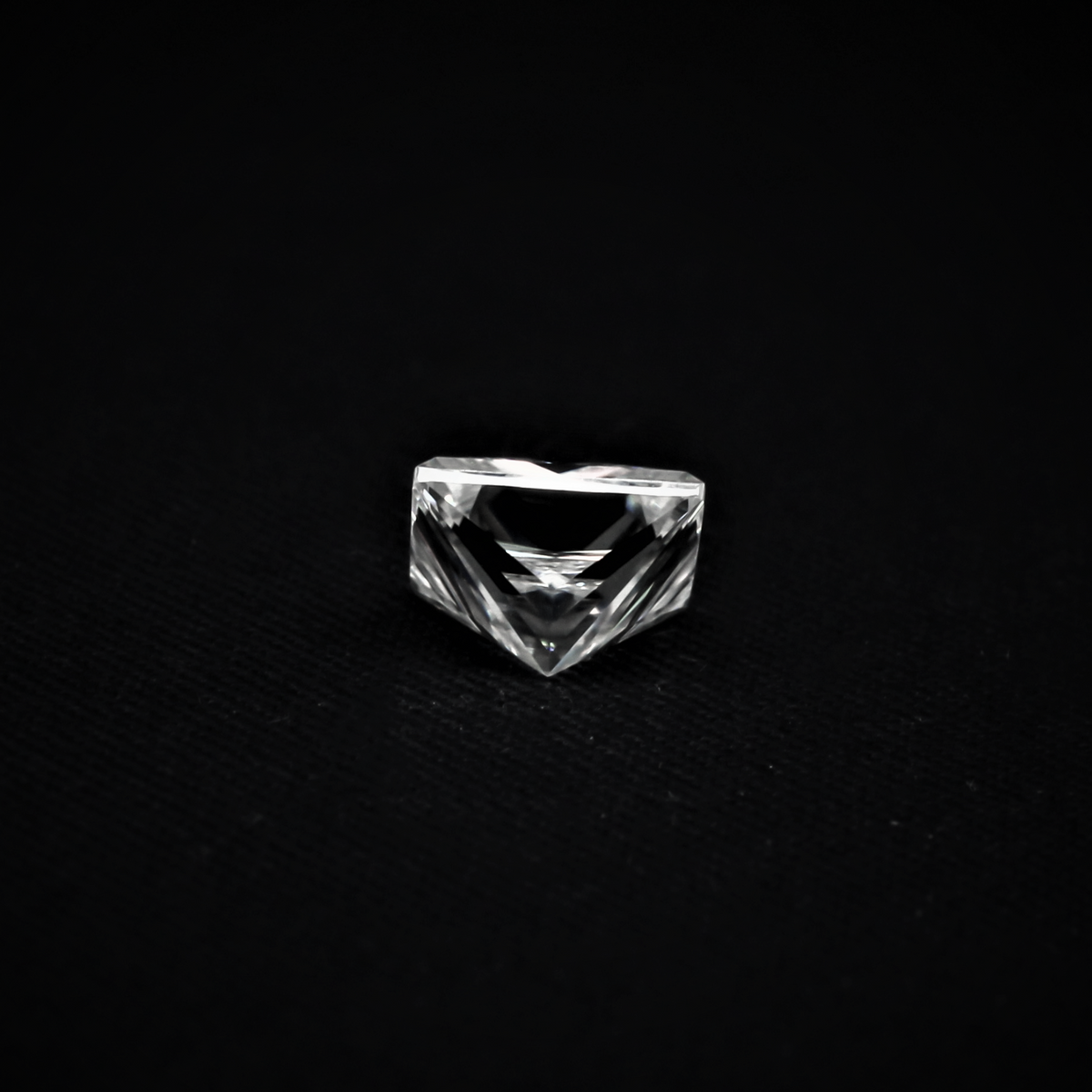 Princess cut moissanite stone
