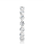 Load image into Gallery viewer, 1.50 Ct Bar Setting Round Moissanite Eternity Band In White Gold