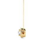 Load image into Gallery viewer, Round Shape Slim Scallop Pendat yellow gold