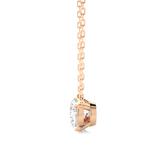 Load image into Gallery viewer, 1 Carat Round Moissanite Solitaire Pendant In Rose Gold