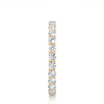 Load image into Gallery viewer, 1 Ct Round Moissanite Surface Prong Eternity Band in Yellow Gold
