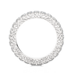 Load image into Gallery viewer, Round Stone filigree Pattern Moissanite Ring silver