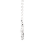 Load image into Gallery viewer, Scallop Pave Butterfly Shape Moissanite Pendant silver