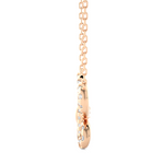 Load image into Gallery viewer, 0.5 Ct Scallop Pave Butterfly Shape Moissanite Pendant in Rose Gold