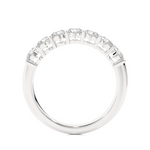 Load image into Gallery viewer, 1 Ct Round Moissanite Seven Stone Half Eternity Band In Silver