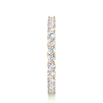 Load image into Gallery viewer, 1.50 Ct Surface Prong Round Moissanite Eternity Band in Rose Gold