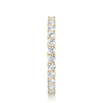 Load image into Gallery viewer, 1.50 Carat Surface Prong Round Moissanite Eternity Band in Yellow Gold