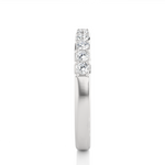 Load image into Gallery viewer, 1 Ct Round Cut Moissanite Pave Set Wedding Band In Silver