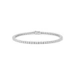 Load image into Gallery viewer, 3.50 Ct Round Cut Moissanite Tennis Bracelet in White Gold