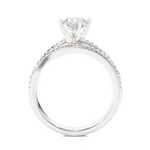 Load image into Gallery viewer, 1.50 Carat Round Moissanite Bridal Set Wedding Ring In White Gold