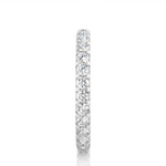Load image into Gallery viewer, 1 Ct Round Cut V-Prong Moissanite Wedding Band in Silver