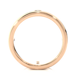 Load image into Gallery viewer, Vertical Round Stone Moissanite Ring rose gold