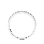 Load image into Gallery viewer, 1.40 mm V-split Moissnaite Ring white gold