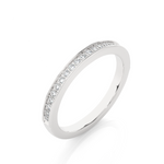 Load image into Gallery viewer, 1.30 mm Moissanite Channel Setting Ring white gold
