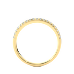 Load image into Gallery viewer, 1.40 mm V-split Moissnaite Ring yellow gold