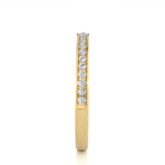 Load image into Gallery viewer, 1.30 mm Moissanite Channel Setting Ring yellow gold