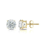 Load image into Gallery viewer, 2 Carat Round Shape Moissanite Stud Earrings For Mens