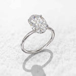 Load image into Gallery viewer, 2 Ct Oval Cut Moissanite Solitaire Engagement Ring In Rose Gold