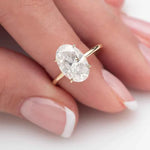 Load image into Gallery viewer, 2 Ct Oval Cut Moissanite Solitaire Engagement Ring In Rose Gold