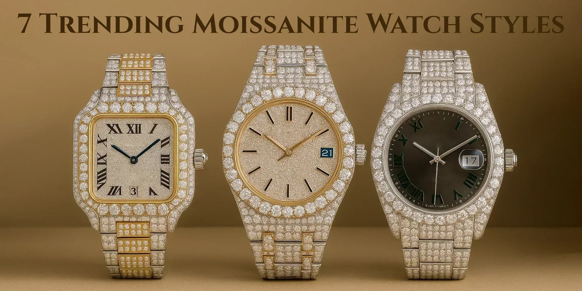 Top 7 trending moissanite watch styles