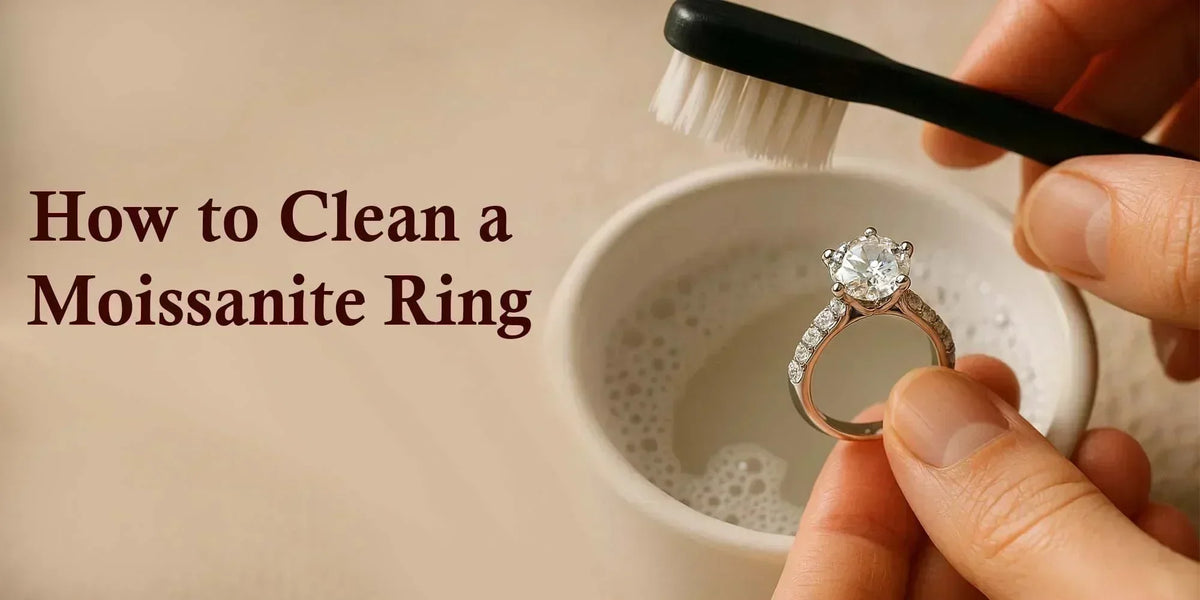 How to clean a moissanite ring