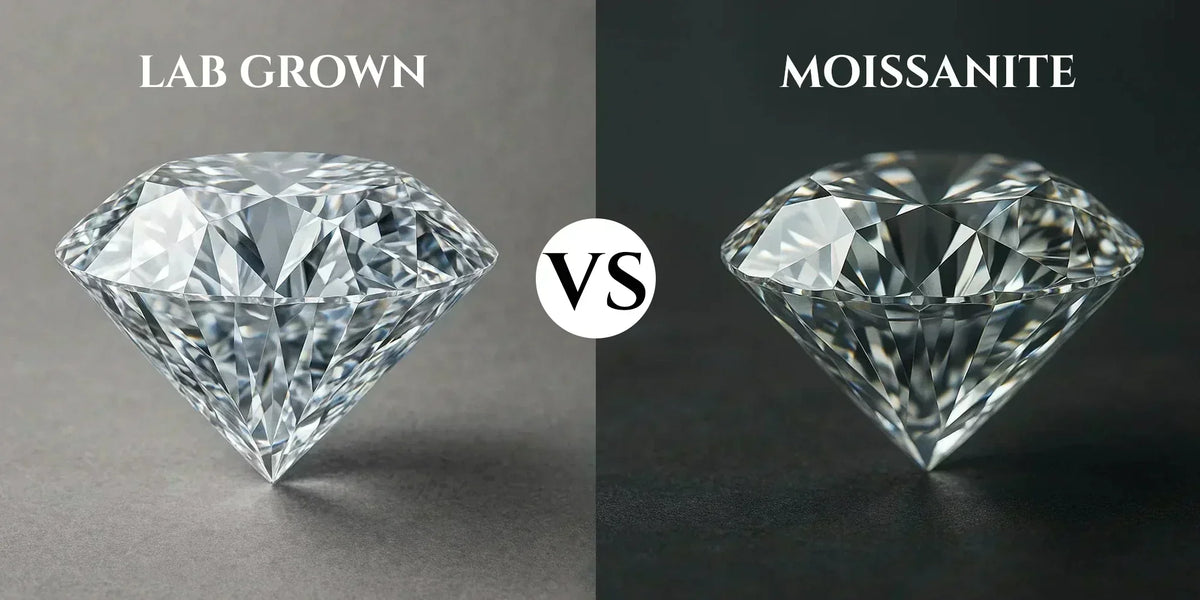 Moissanite vs lab grown diamond