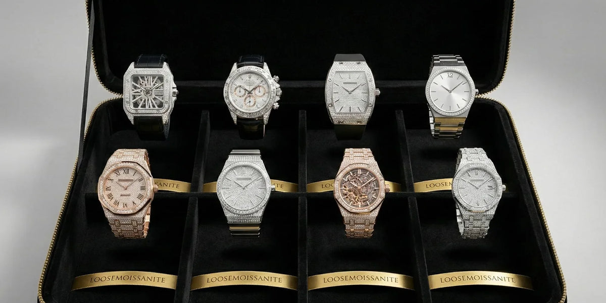 Top 7 iced out moissanite watches under $1000