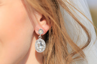 trending moissanite earrings