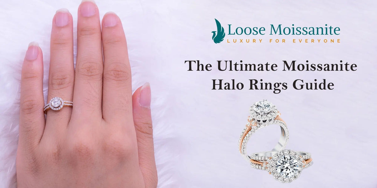 Moissanite halo rings guide