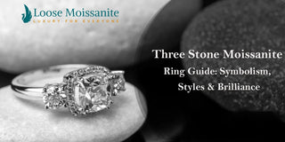 Three-Stone-Moissanite-Ring-Guide-Symbolism-Styles-Brilliance Loose Moissanite