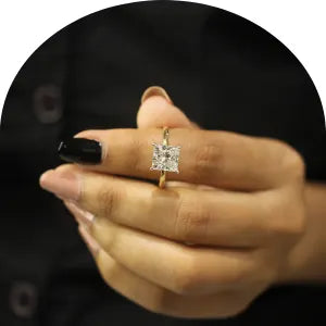 1 Carat Moissanite Rings