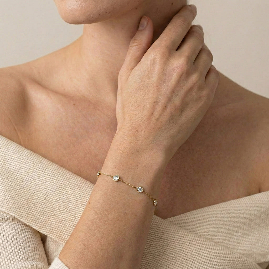 Moissanite bracelet