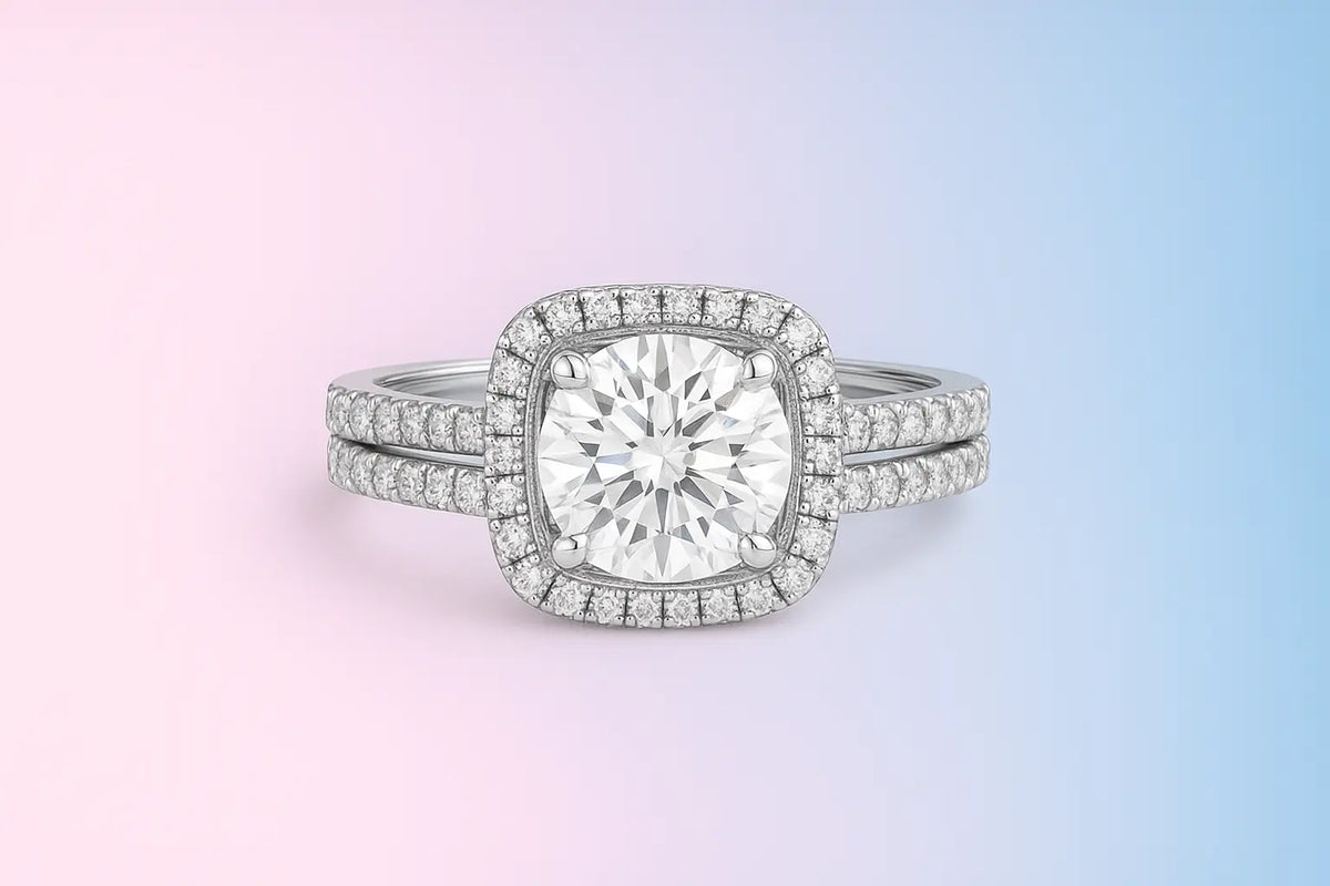 Moissanite bridal sets loose moissanite