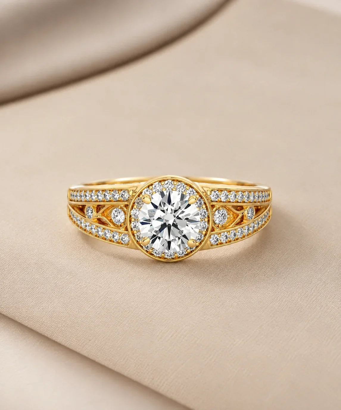 Filigree moissanite rings