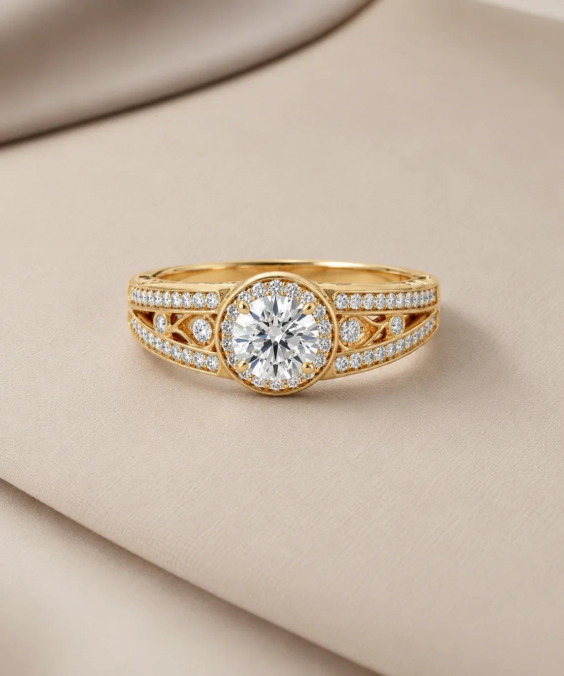 Moissanite anniversary rings