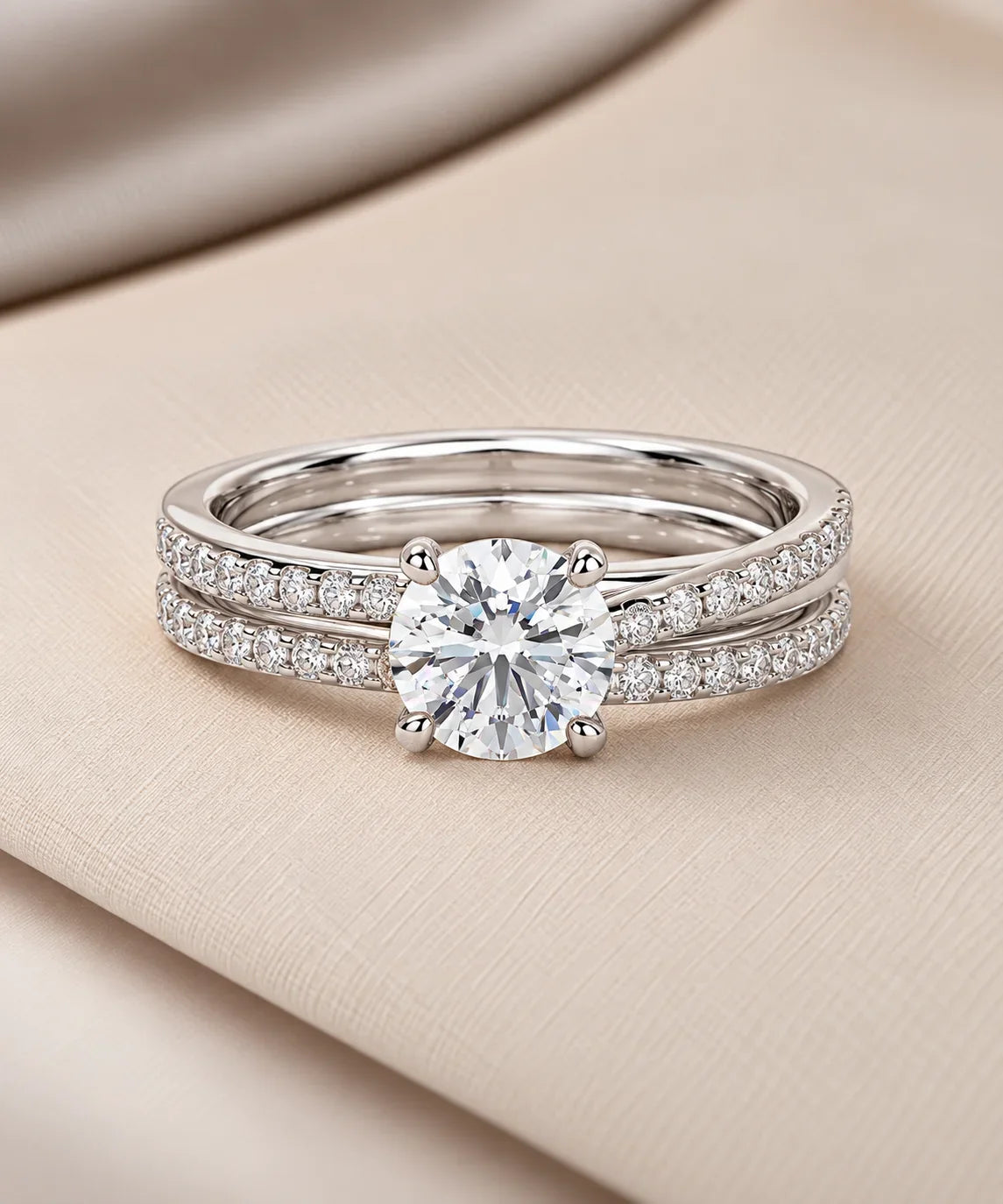 Moissanite bridal sets