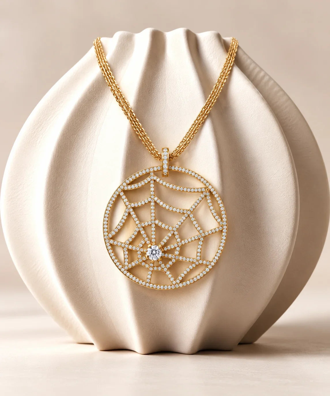 Moissanite hip hop pendant