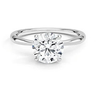 Round Cut Moissanite Rings