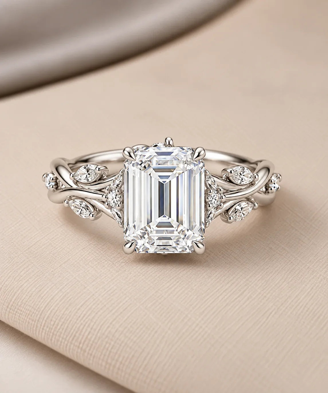 Vintage moissanite rings