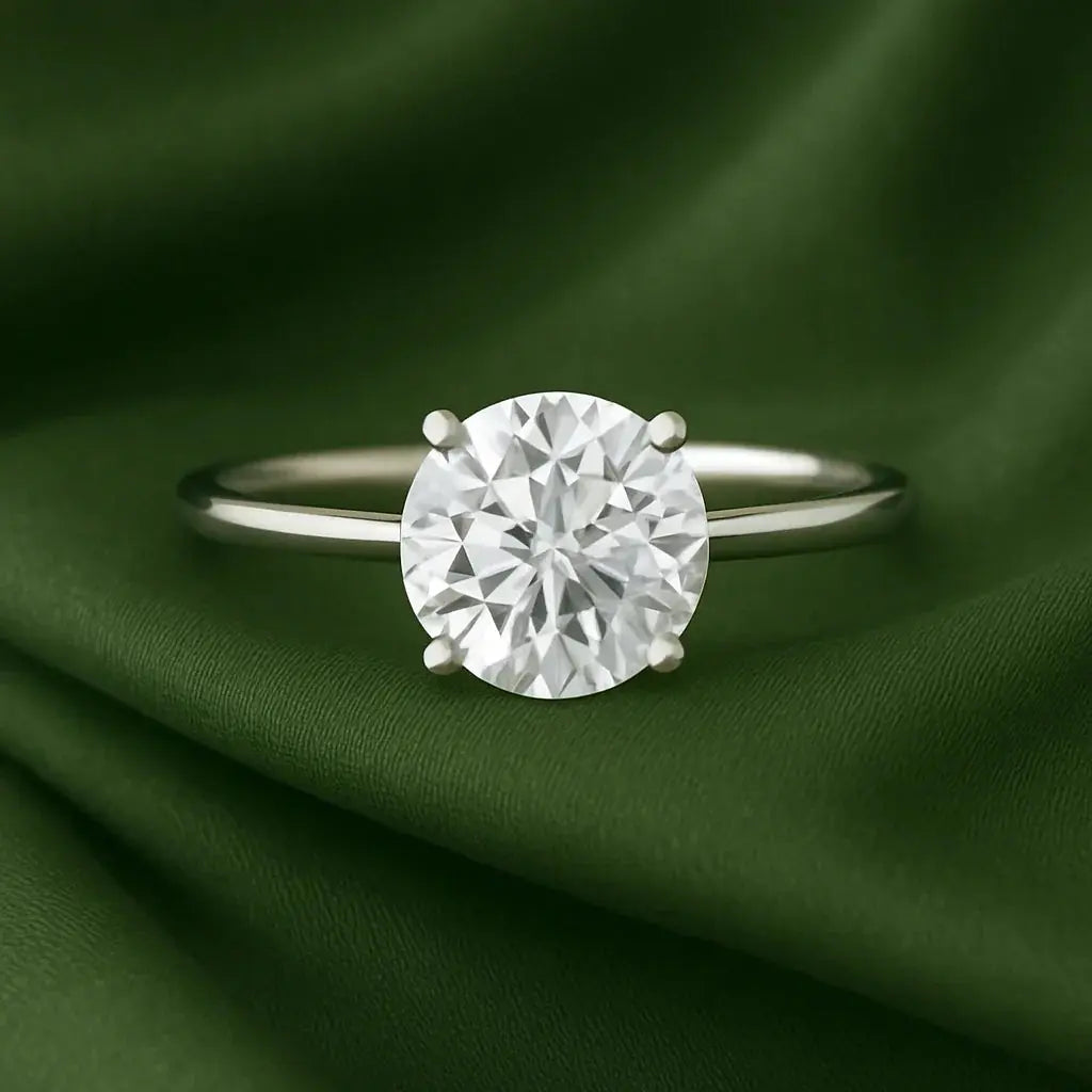 White gold moissanite engagement rings loose moissanite