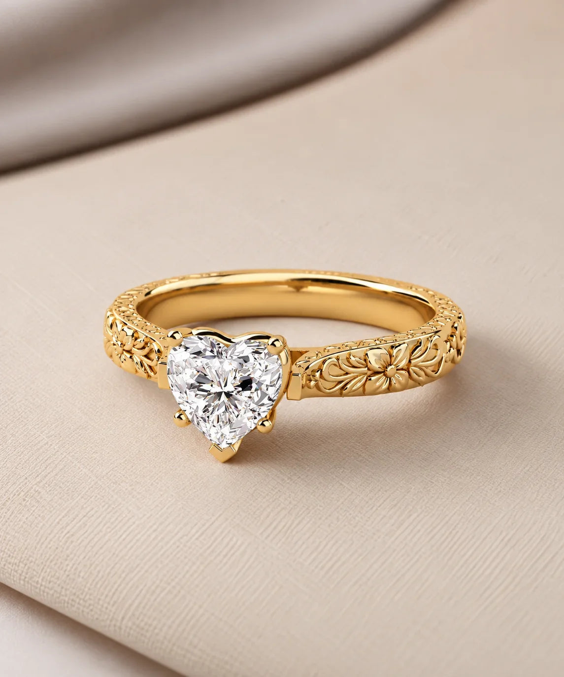 Wide band moissanite engagement rings