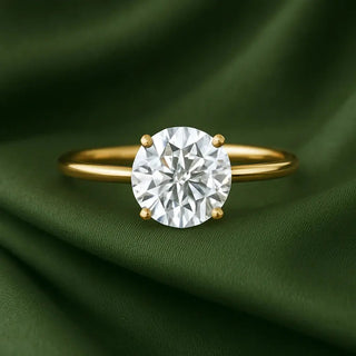 Yellow-Gold-Moissanite-Engagement-Rings Loose Moissanite
